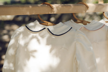 Blusa Infantil de Cuello bebé 3 colores en Algodón Orgánico- Colección Orígenes