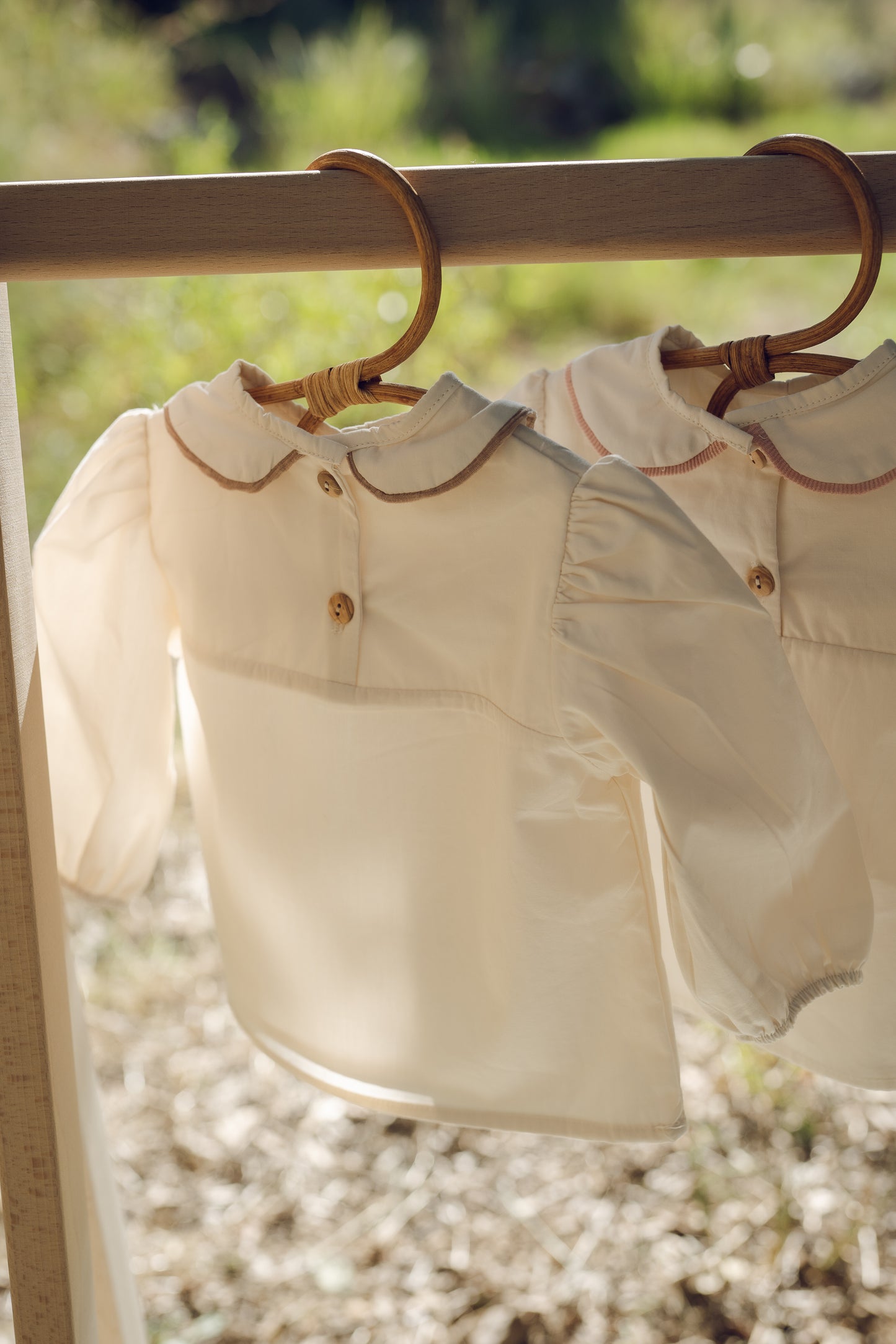 Blusa Infantil de Cuello bebé 3 colores en Algodón Orgánico- Colección Orígenes