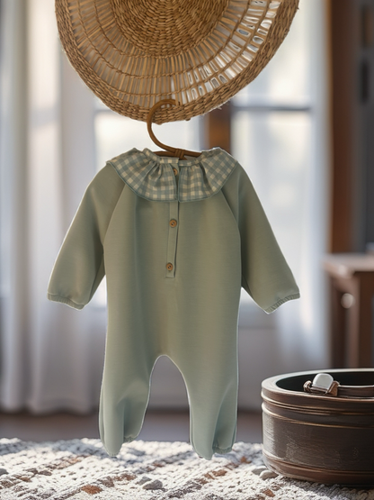 Pelele de felpa perchada con tacto suave- Colección Orígenes