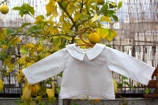 Blusa detalles azul – Colección Orígenes