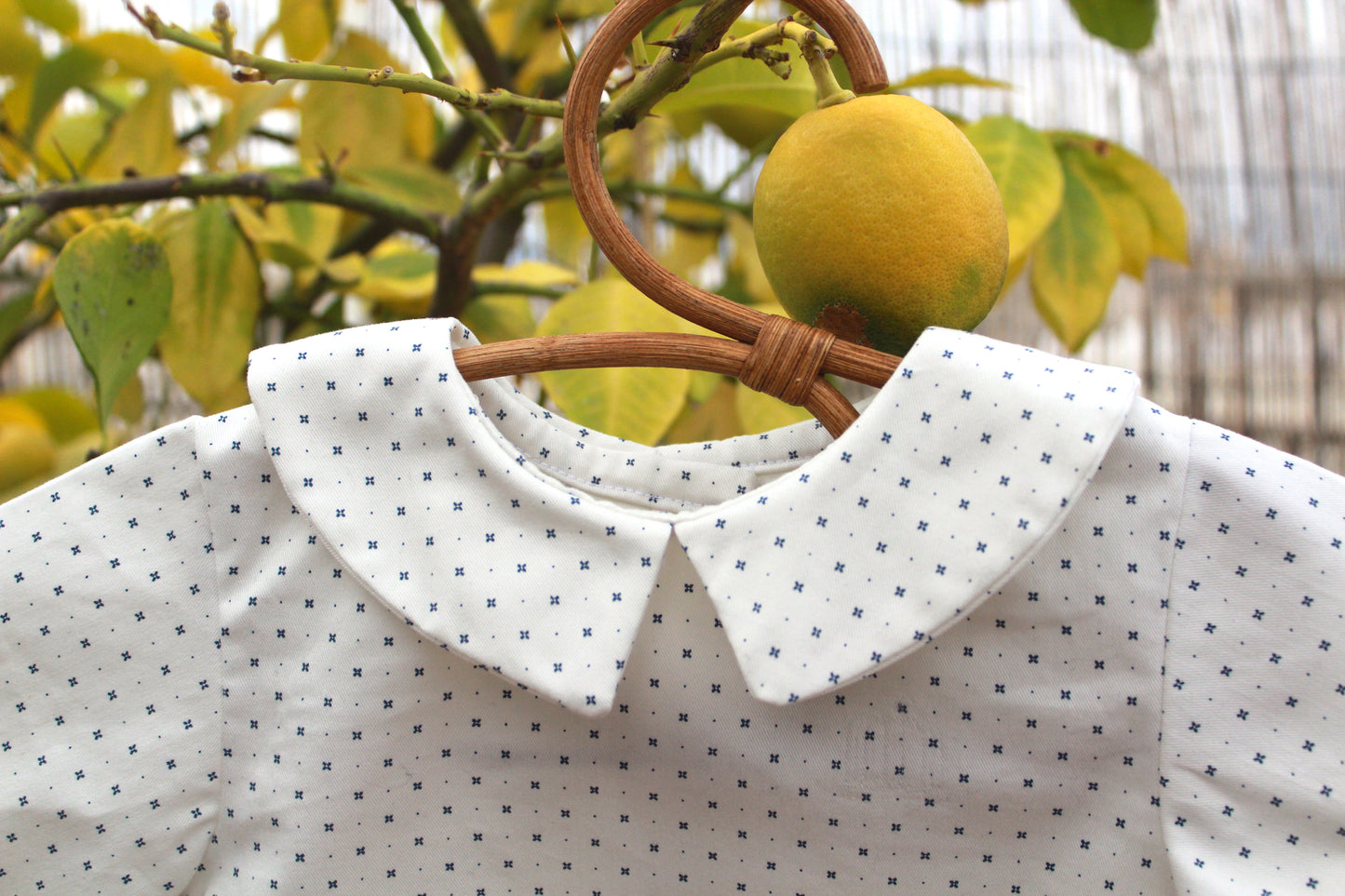 Blusa detalles azul – Colección Orígenes