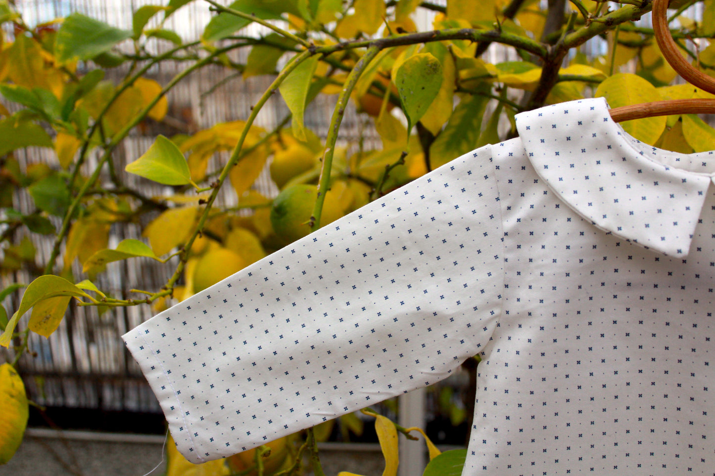 Blusa detalles azul – Colección Orígenes