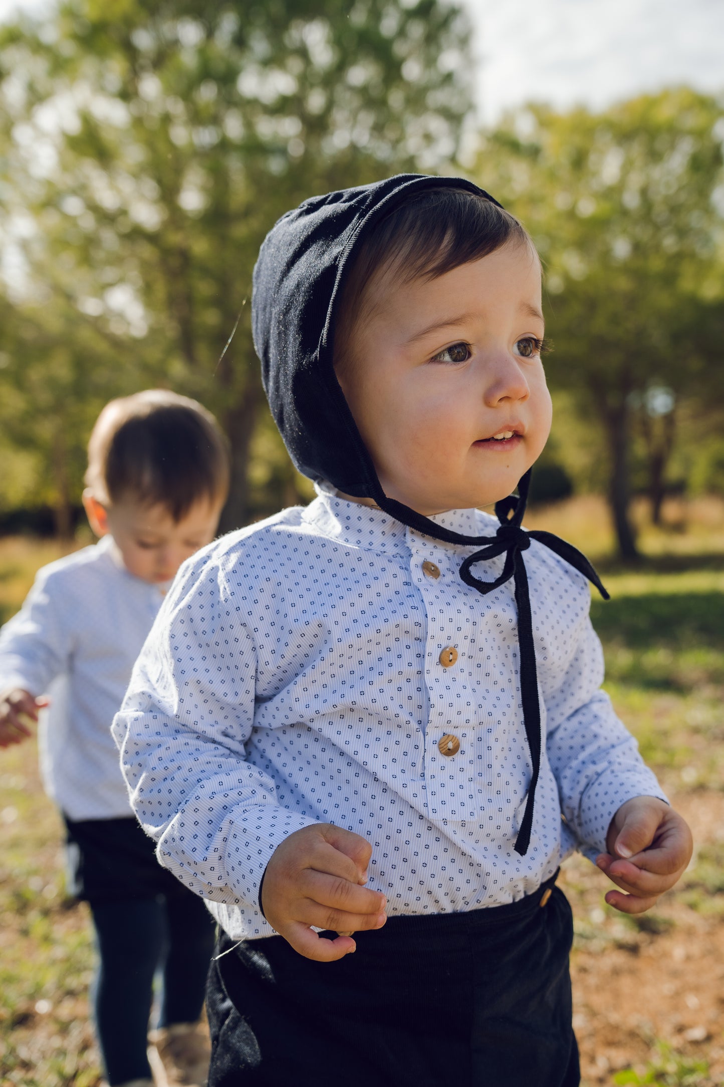 Capota infantil de micropana 3 colores- Colección Orígenes