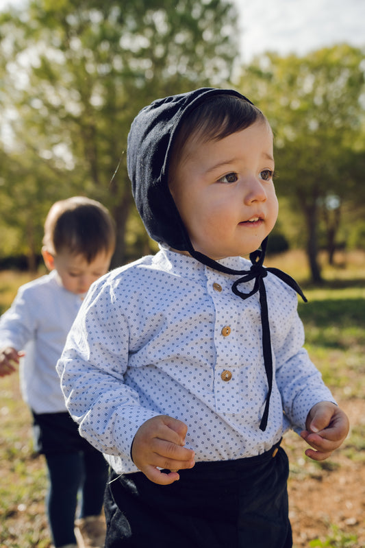 Capota infantil de micropana 3 colores- Colección Orígenes